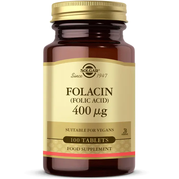 Solgar Folic ACID Folacin 400MCG 100 Tablet