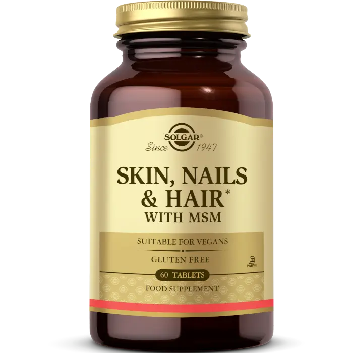 SOLGAR SKIN NAILS HAIR WITH MSM 60 TABLET 