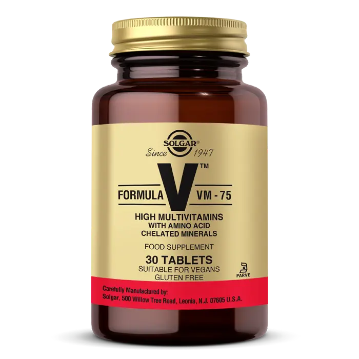 SOLGAR VM-75 MULTIVITAMIN MINERAL 30 TABLET 
