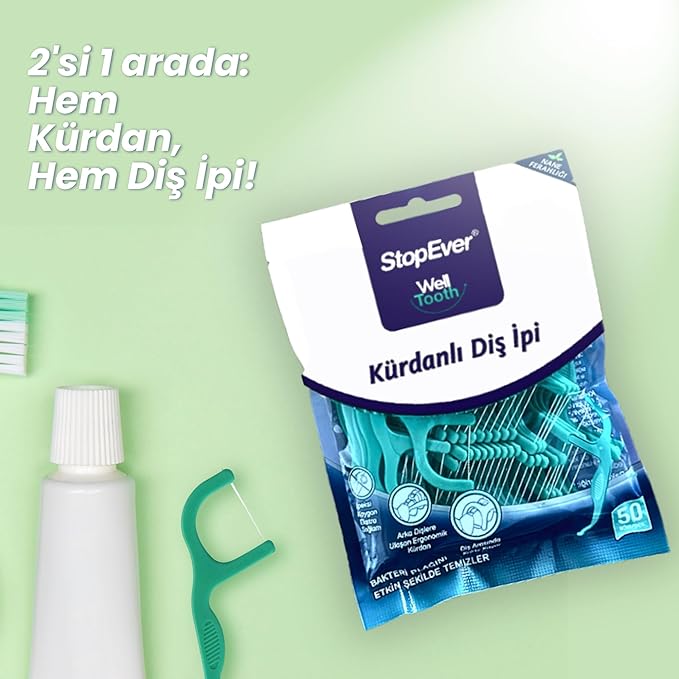 Stop Ever Well Tooth Kürdanli Diş Ipi 50 Adet
