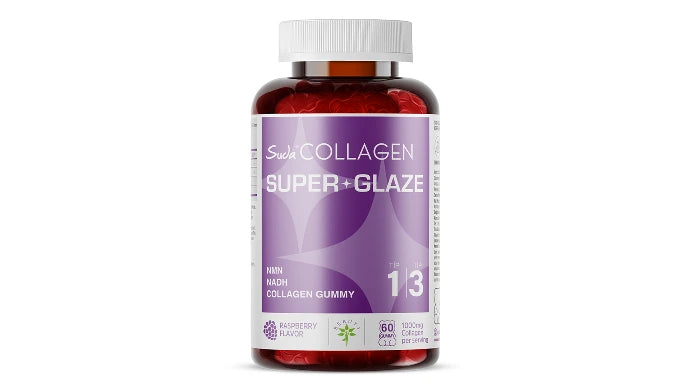 Suda Collagen Super Glaze Tip I-III Kolajen + NMN + NADH 60 Adet Gummy