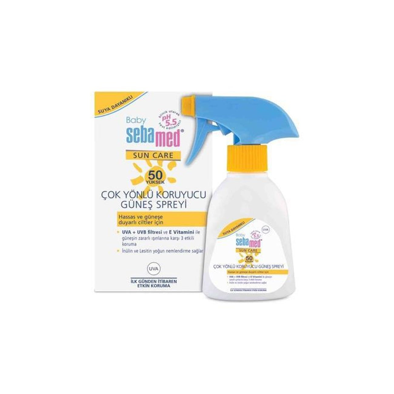 Sebamed Baby Sun SPF50+ (200 ml) Çok Yönlü Koruyucu Güneş Spreyi