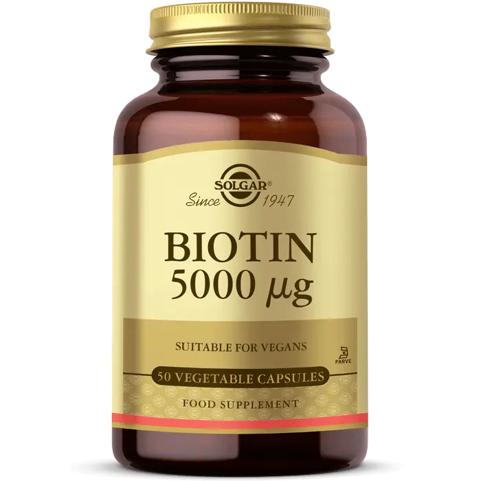 Solgar Biotin 5000MCG 50 Kapsül