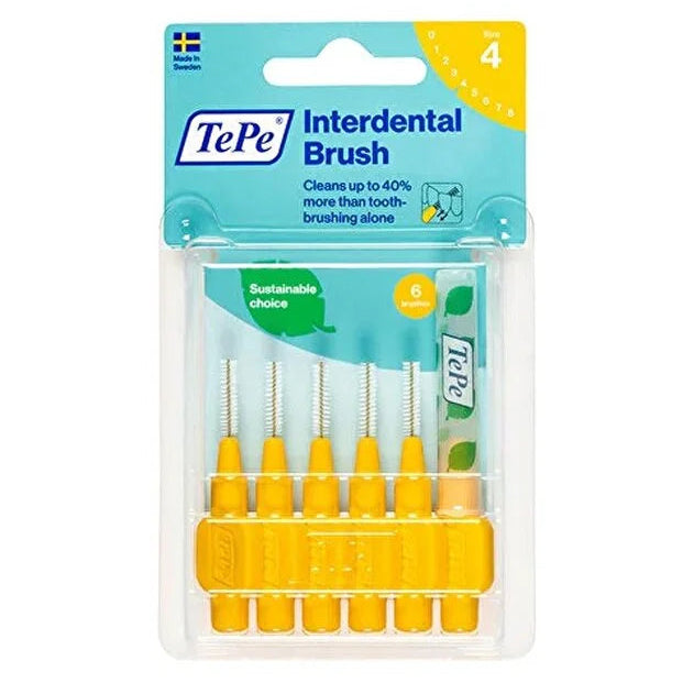 Tepe Blister Extra Soft 0.7 mm Sarı 6'lı Arayüz Fırçası
