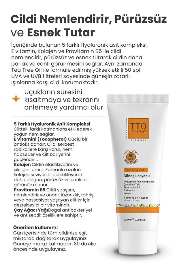 Tto Clinic Günes Losyonu Spf50+ 100ml