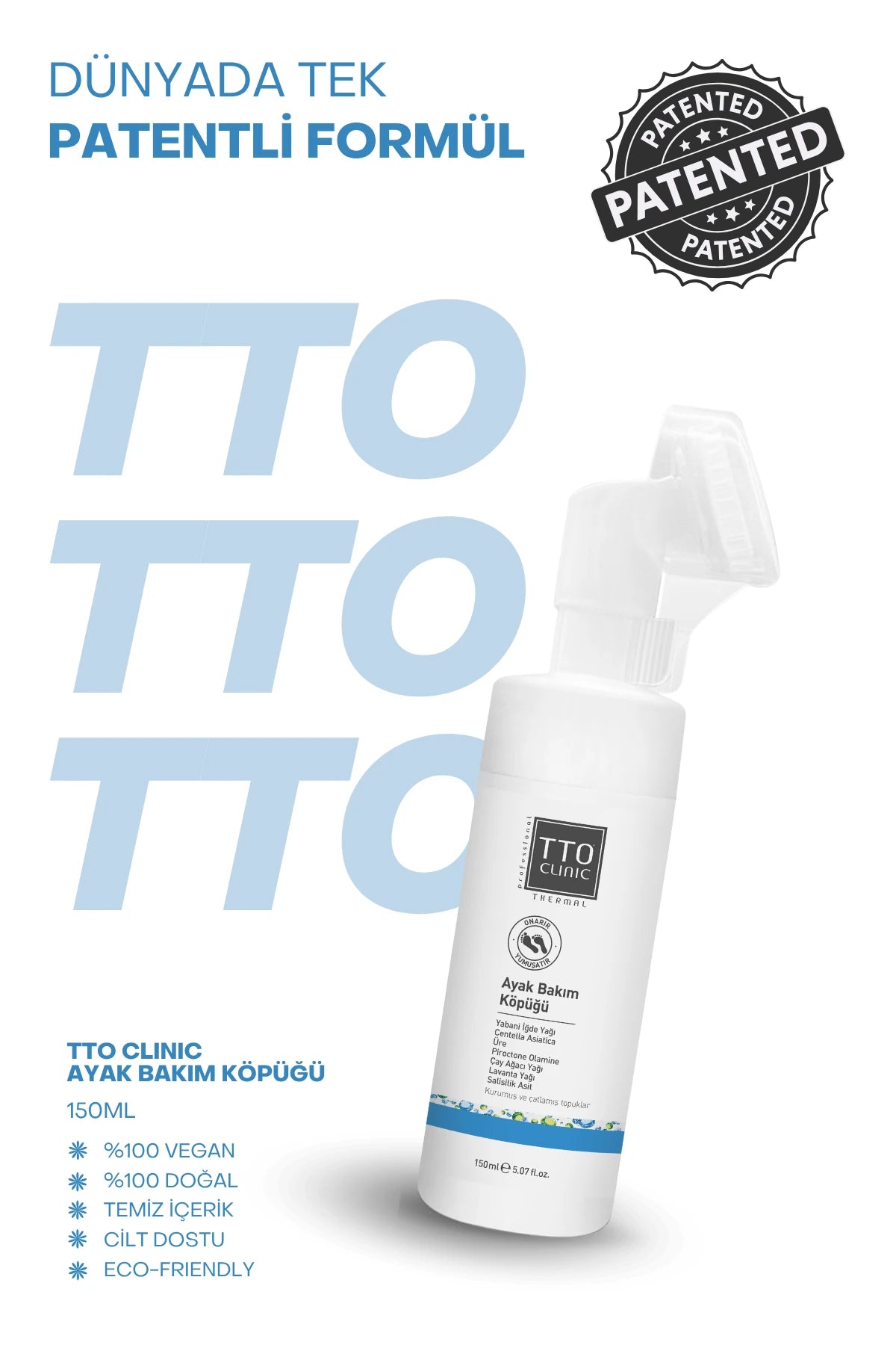 Tto Clinic Ayak Bakim Köpügü 150ml