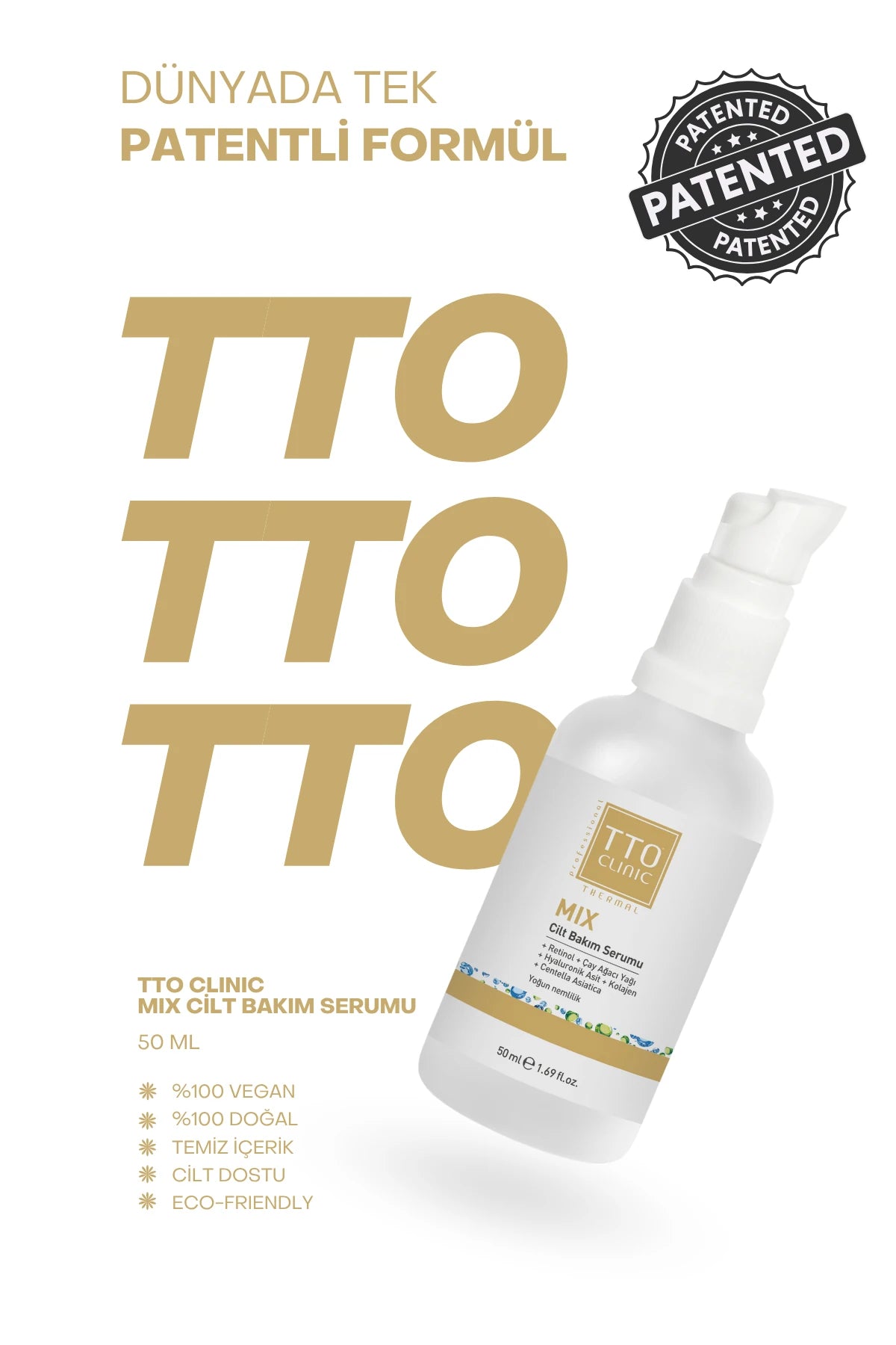 Tto Clinic Mix Skin Care Serum Cilt Bakim Serumu 50ml