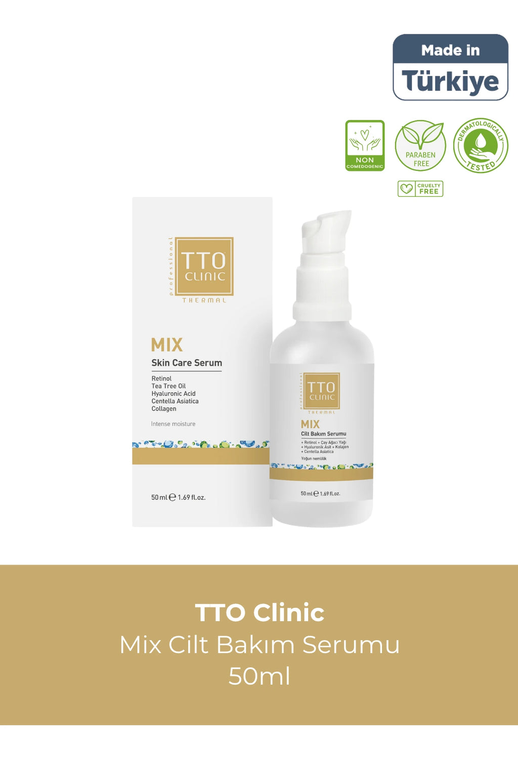 Tto Clinic Mix Skin Care Serum Cilt Bakim Serumu 50ml