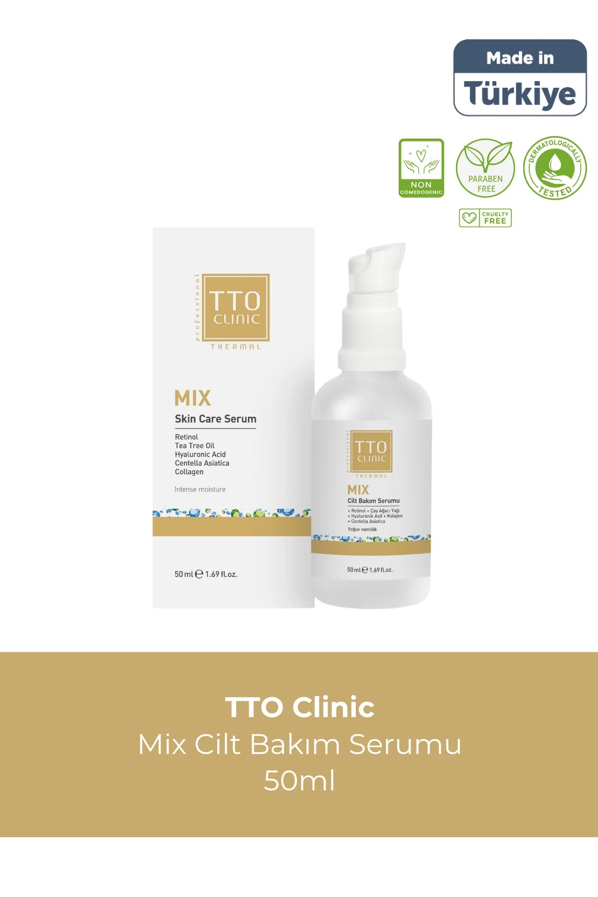 Tto Clinic Mix Skin Care Serum Cilt Bakim Serumu 50ml