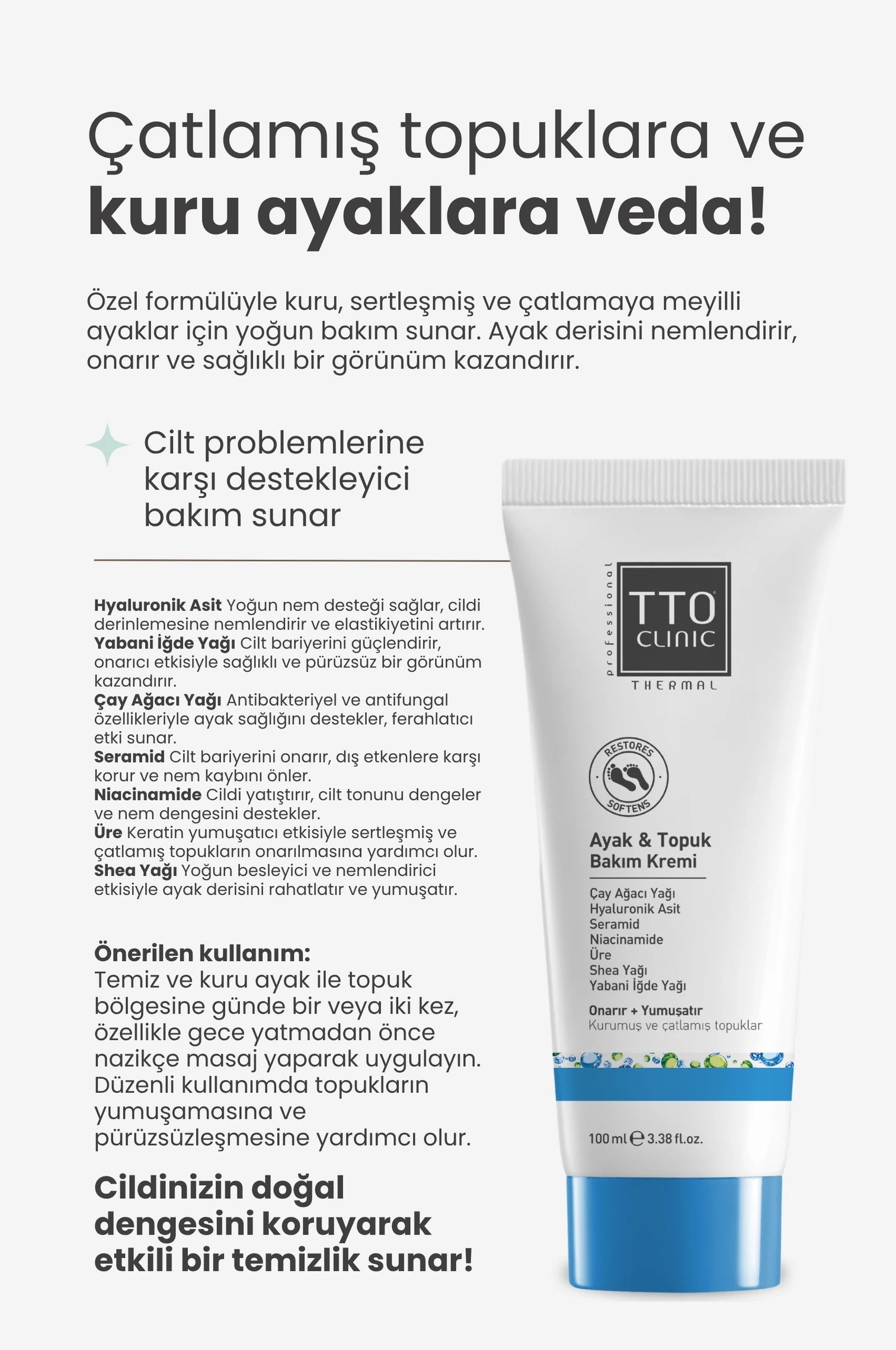 Tto Clinic Thermal Ayak Ve Topuk Kremi 100ml