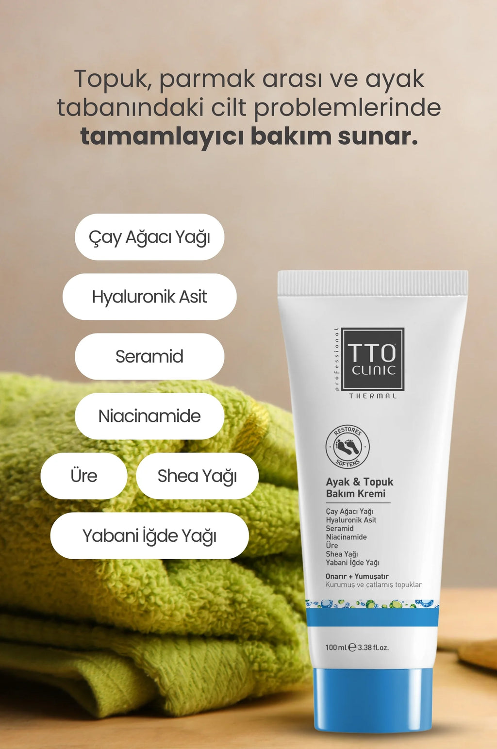 Tto Clinic Thermal Ayak Ve Topuk Kremi 100ml
