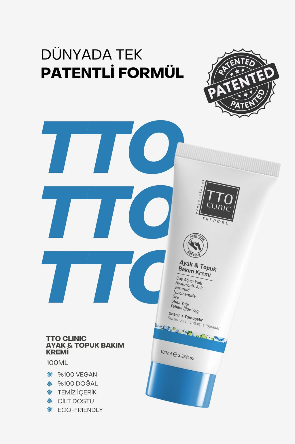 Tto Clinic Thermal Ayak Ve Topuk Kremi 100ml