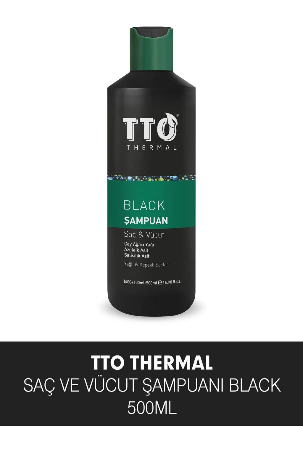 Tto Thermal Black Saç Ve Vücut Sampuani 400ml