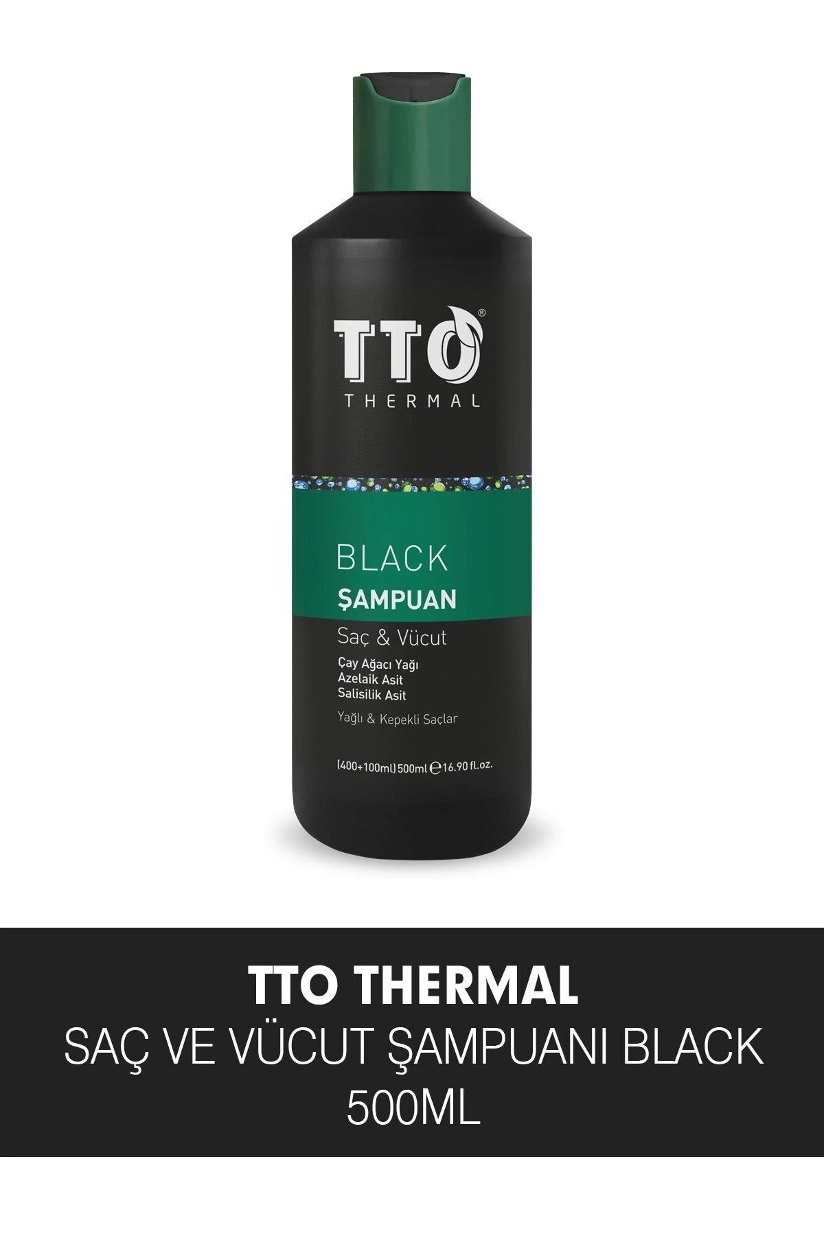 Tto Thermal Black Saç Ve Vücut Sampuani 400ml