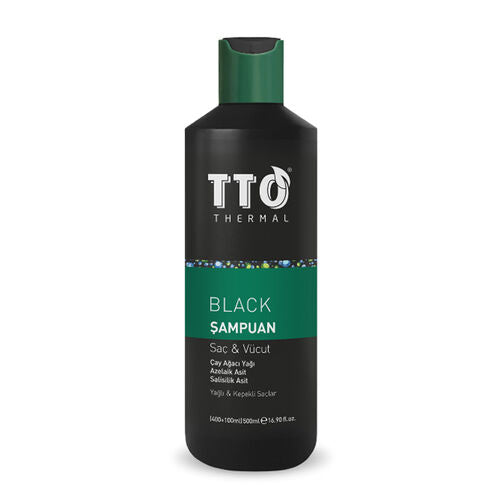 TTO Black Çay Ağacı Yağlı Saç ve Vücut Şampuanı 500 ml