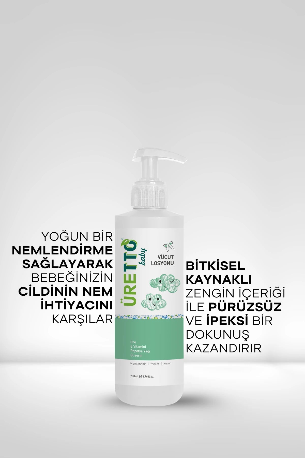Uretto Baby Body Lotion 200ml Vücut Losyonu