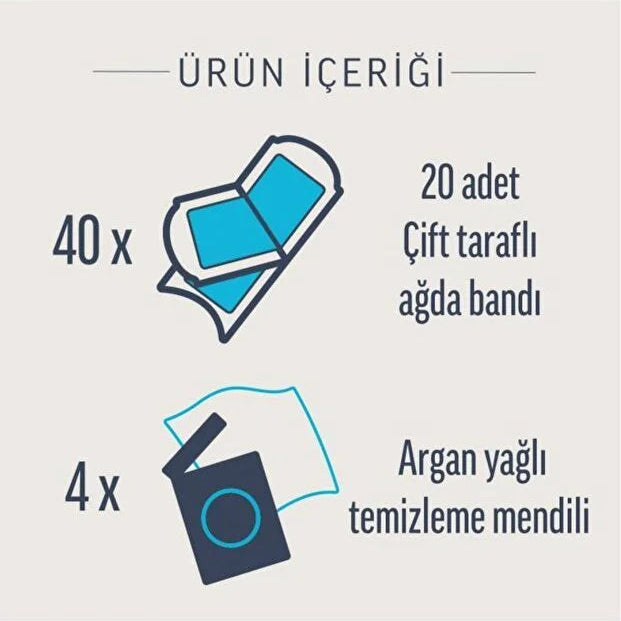 Veet Pure Yüze Özel Sir Ağda Bantlari Hipoalerjenik 20 Ağda Bandi+4 Adet Temizleme Mendili