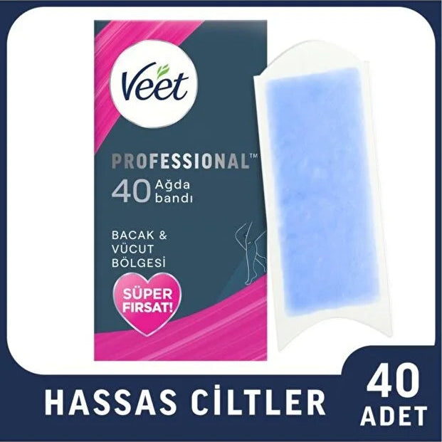 Veet Pure Yüze Özel Sir Ağda Bantlari Hipoalerjenik 20 Ağda Bandi+4 Adet Temizleme Mendili