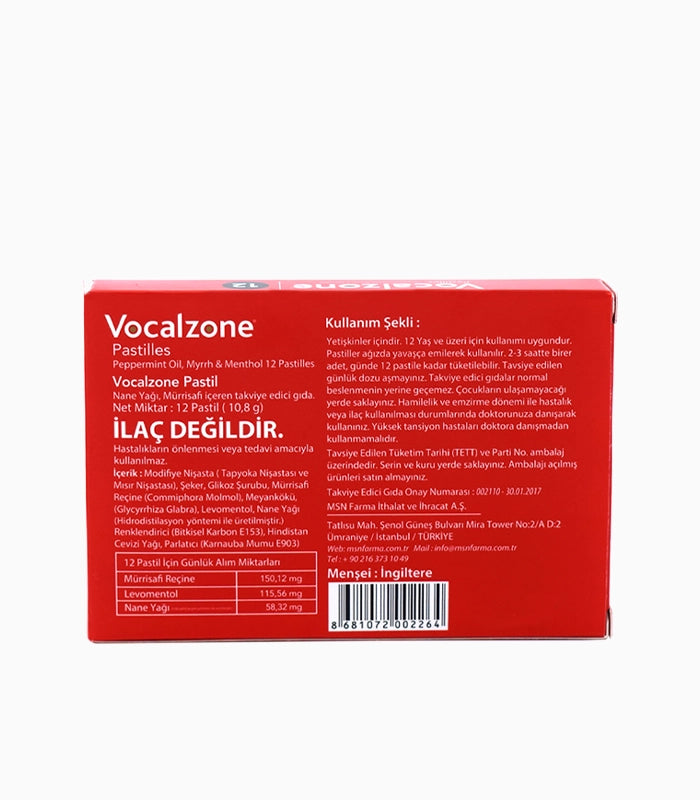 VOCALZONE 12 PASTİ NANE YAGI MURRISAFI23