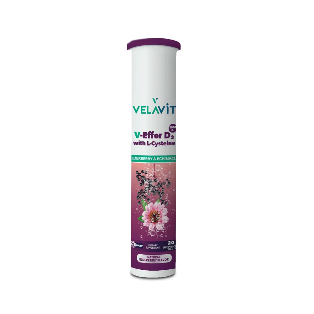 Velavit V-Effer D3 With L-Cysteine 20 Efervesan Tablet