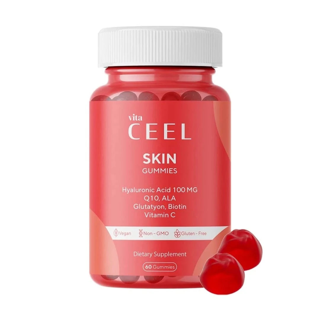 Vita Ceel Skin Gummies 60 Gummies Hyaluronic Acid Q10 Ala Glutatyon Vitamin C