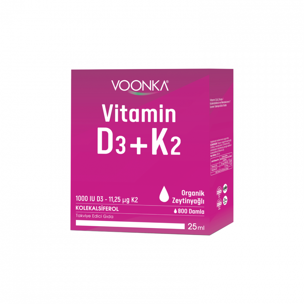 Voonka Vitamin D3 K2 Organic Drops 25 ML