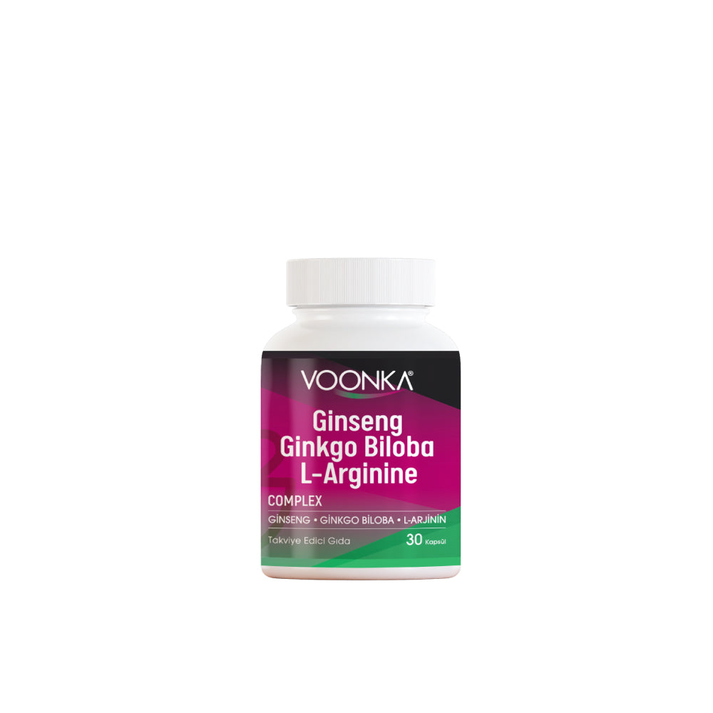 Voonka Ginseng - Ginkgo Bil - L.ARG 30 Kapsül