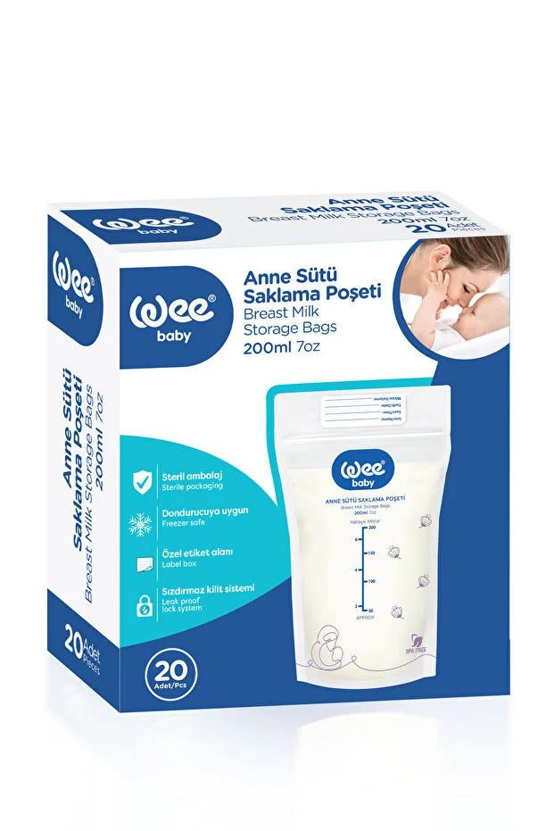 Wee Baby Anne Sütü Saklama Poşeti 20 Adet