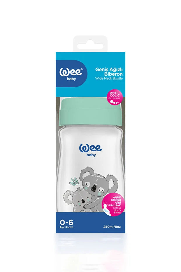 Wee Baby Klasik Geniş Ağizli Biberon Safari 0-6 Ay 250ml