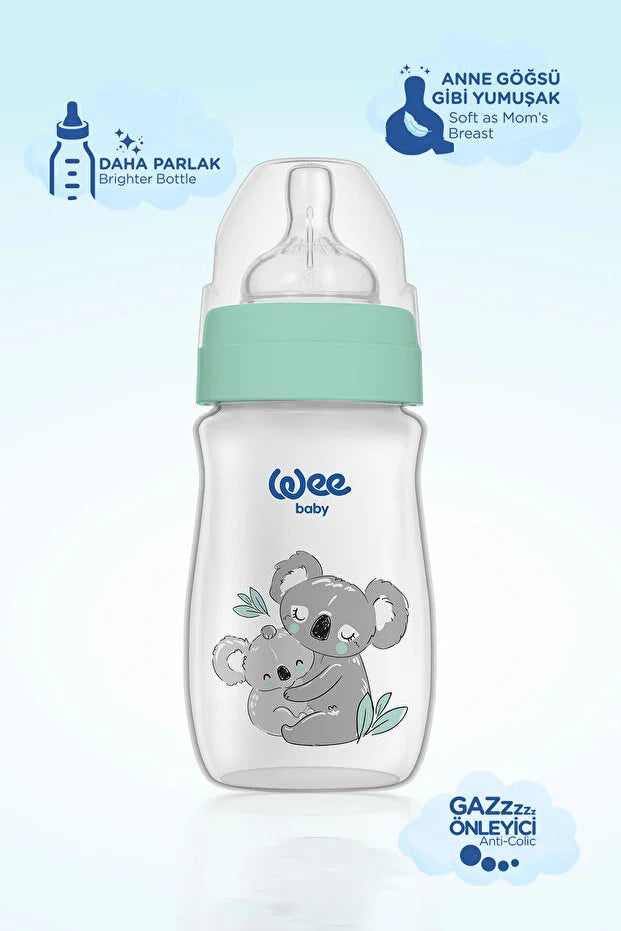 Wee Baby Klasik Geniş Ağizli Biberon Safari 0-6 Ay 250ml