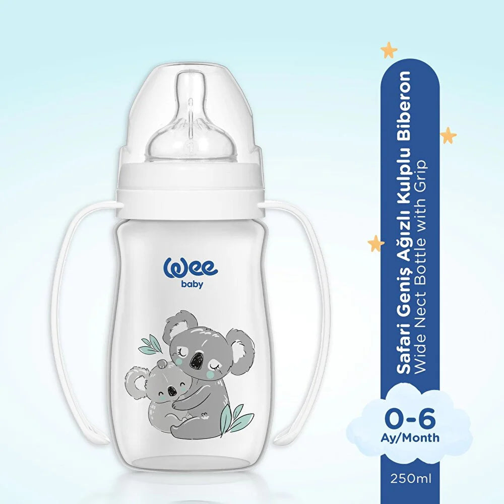 Wee Baby Safari Kulplu Biberon 250ml (kod:484)