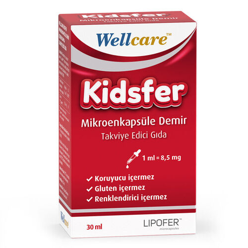 Wellcare Kidsfer Demir Damla 30Ml