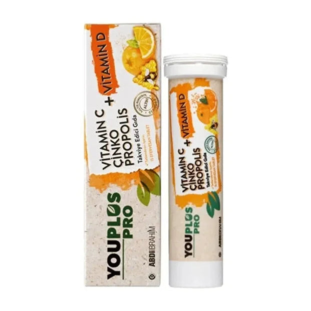 YOUPLUS PRO VITAMIN C+VITAMN D 15 EFERVESAN TABLET