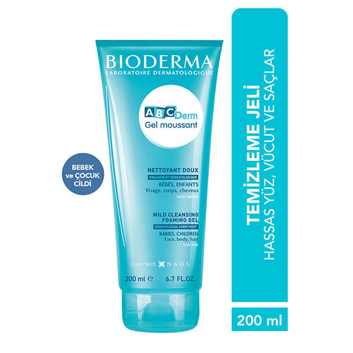 Bioderma Abcderm Foaming Cleanser Yüz Vücut Ve Saç Temizleme Jeli 200ml
