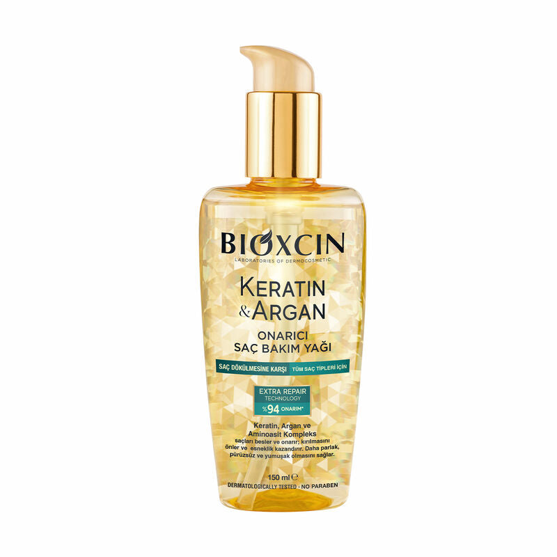 Bioxcin Keratin & Argan Onarıcı Saç Bakım Yağı 150 ml