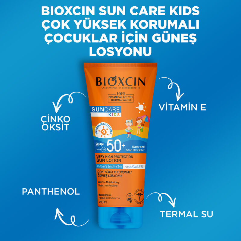 Bioxcin Suncare Children Çok Yüksek Korumalı Çocuklar İçin Güneş Losyonu 200ml