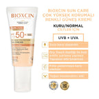 Bioxcin Sun Care Kuru/Normal Ciltler için Renkli Güneş Kremi SPF 50+ (50 ml)