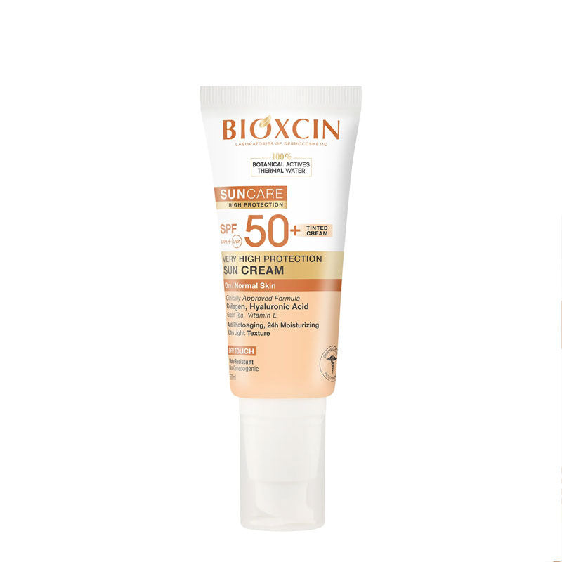 Bioxcin Sun Care Kuru/Normal Ciltler için Renkli Güneş Kremi SPF 50+ (50 ml)