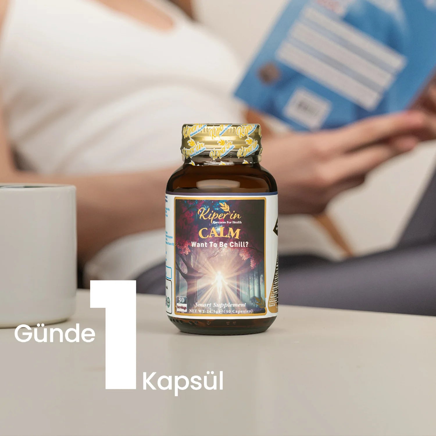 Kiperin Calm Passiflora, Safran, 5-HTP, Valerian