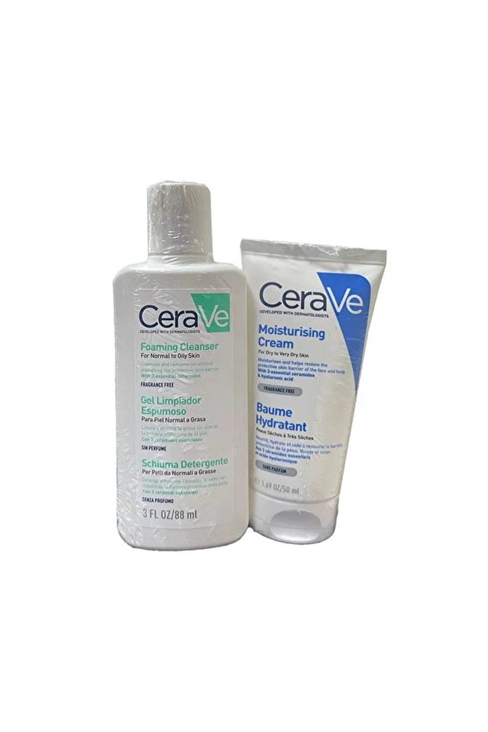 CeraVe Köpüren Temizleyici 88 ml + CeraVe Nemlendirici Krem 50 ml