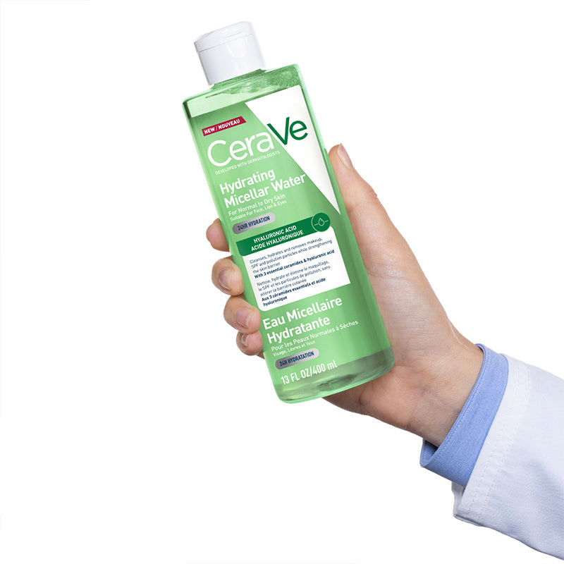 CeraVe Makyaj Temizleme Suyu kullanım görseli