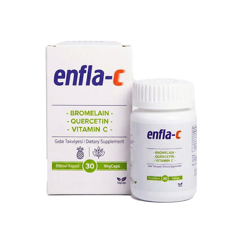 Enfla-C 30 Bitkisel Kapsül Bromelain Quercetin Vitamin C
