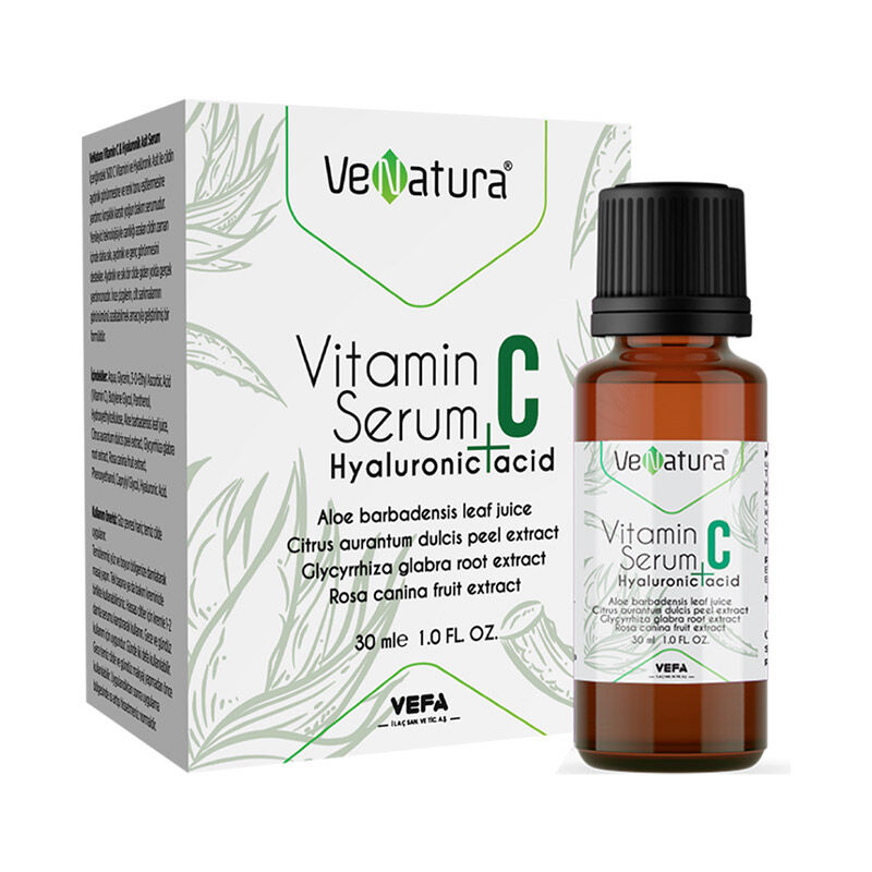 VeNatura Vitamin C + Hyaluronic Acid Cilt Bakım Serumu 30 ml