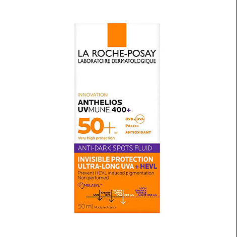 la roche posay anthelios uvmune 400 anti dark spots fluid spf50 + HEVL