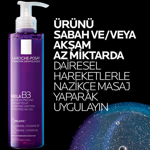 La Roche Posay Mela B3 Clarifying Unifying Micro-peeling Gel 200ml Leke Karsiti Temizleyici