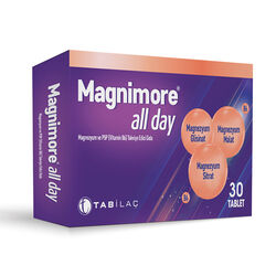 Magnimore All Day Magnezyum ve P5P Vitamin B6 30 Tablet