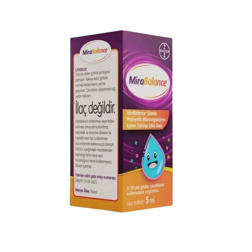 Mirabalance 5ML Damla Probiyotik Mikroorganizma 2-10 YAŞ