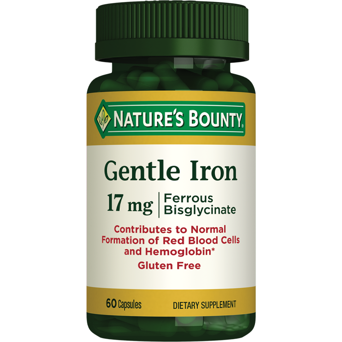 Nature's Bounty Gentle Iron 17 mg 60 Kapsül