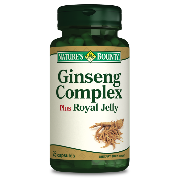 Nature's Bounty Ginseng Complex Plus Royal Jelly 75 Kapsül