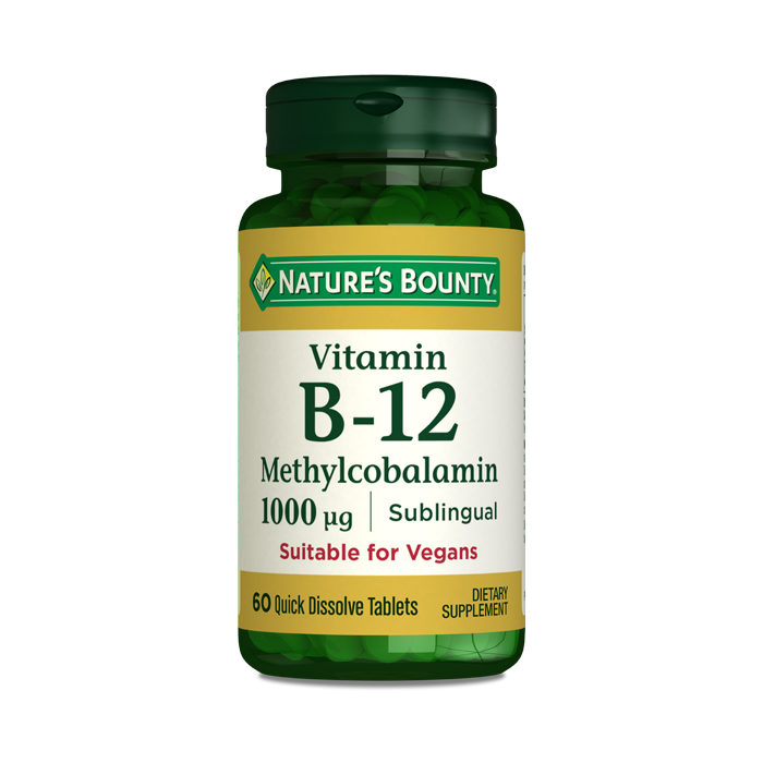 Nature's Bounty Vitamin B-12 Methylcobalamin 1000 mcg 60 Tablet